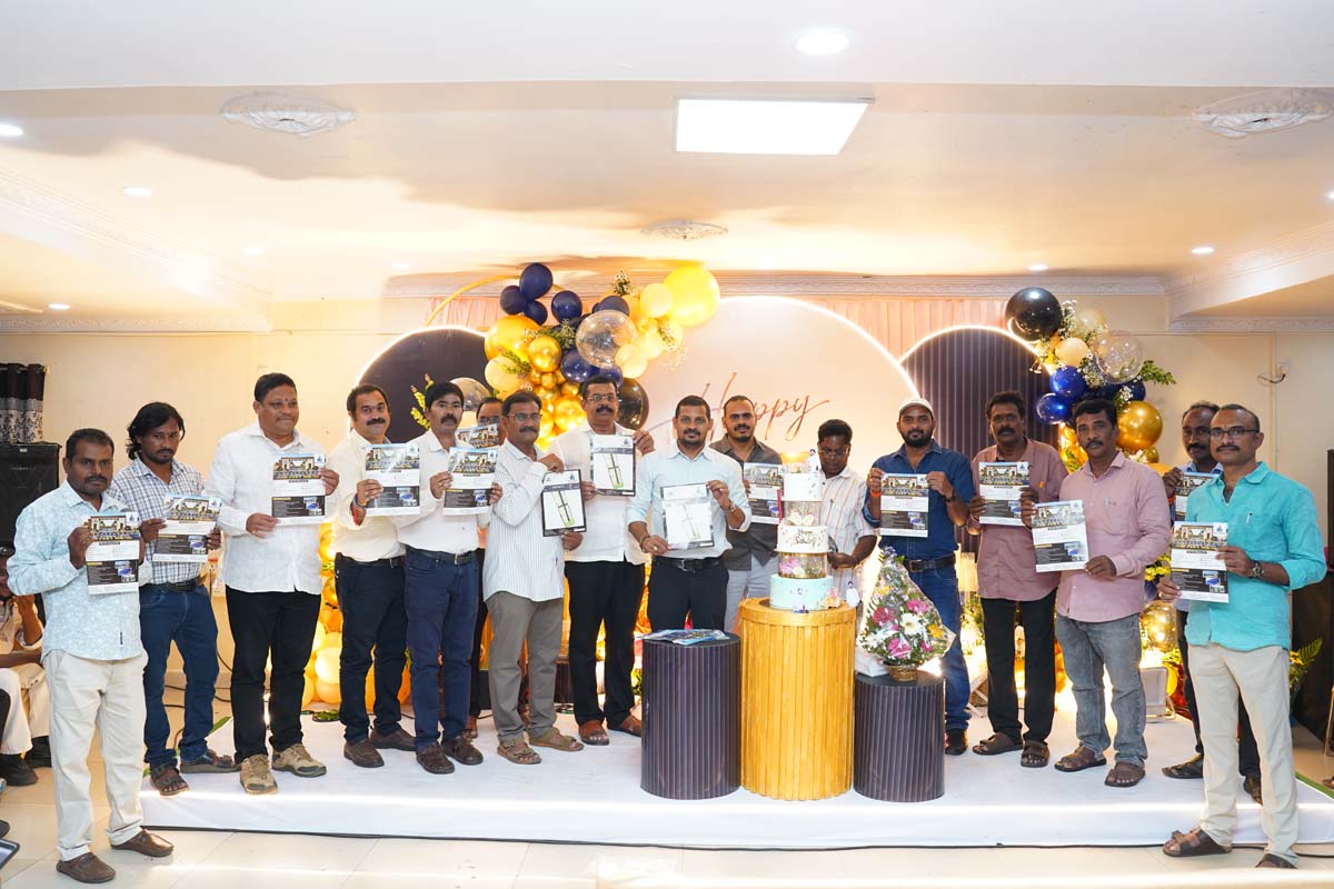 Sai Infra Developers directors and team members during the Veni's Business Park announcement and Vishal Estates Phase 3 brochure launch in Visakhapatnam on 16 September 2026.
